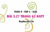 Bài 3.27 Toán 9 tập 1 SGK Kết nối tri thức